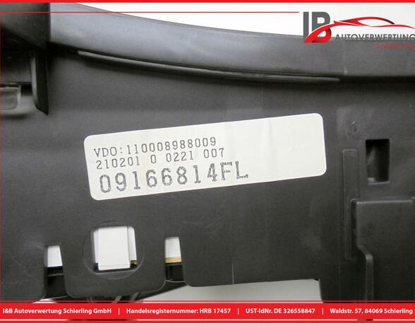 Tacho Kombiinstrument Kombiinstrument KM:199776 OPEL CORSA C (F08  F68) 1.0 43 KW