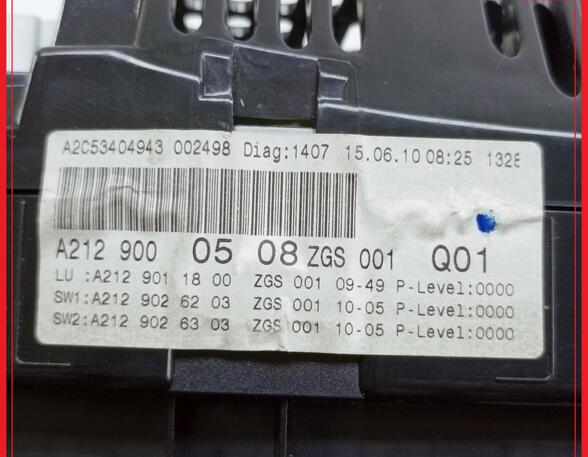 Snelheidsmeter MERCEDES-BENZ E-Klasse T-Model (S212)