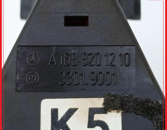 Hazard Warning Light Switch MERCEDES-BENZ A-Klasse (W168)