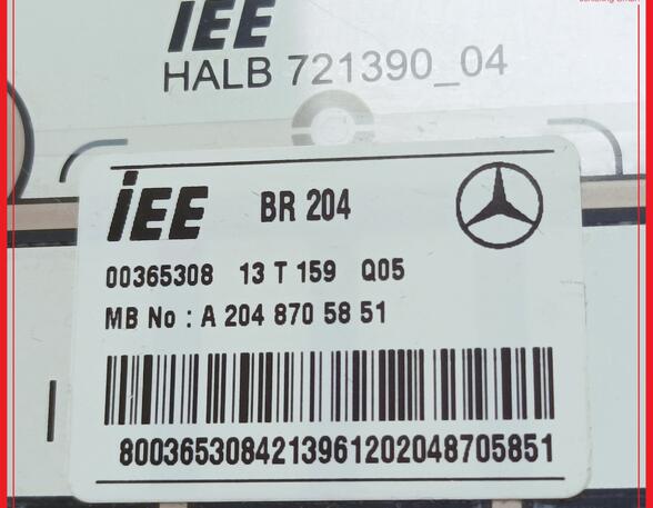 Control unit for recognition seat allocation MERCEDES-BENZ C-Klasse (W204)