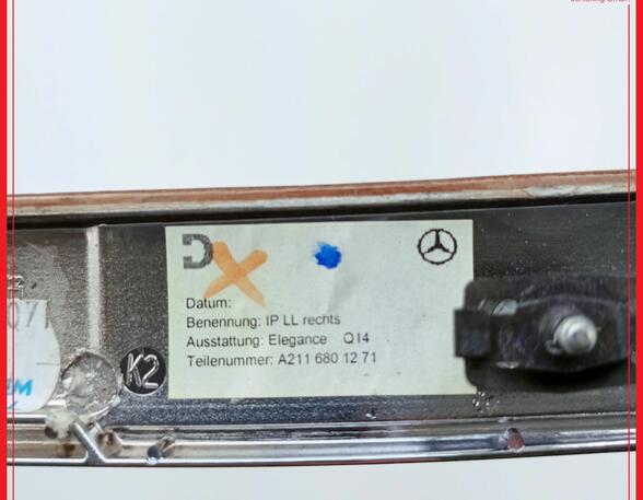 Zierleiste Zierstab Instrumententafel rechts MERCEDES BENZ E-KLASSE KOMBI W211 E200 CDI 100 KW