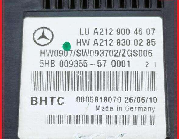 Heizungsbetätigung Klimabedienteil  MERCEDES E-KLASSE COUPE C207 E250 CDI/BLUETEC 150 KW