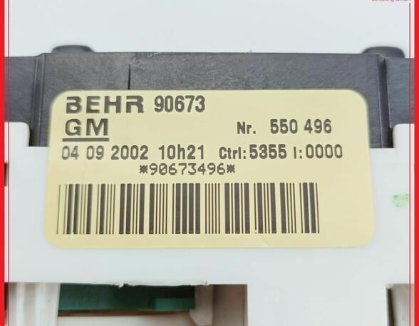 Air Conditioning Control Unit OPEL Astra G Caravan (T98)