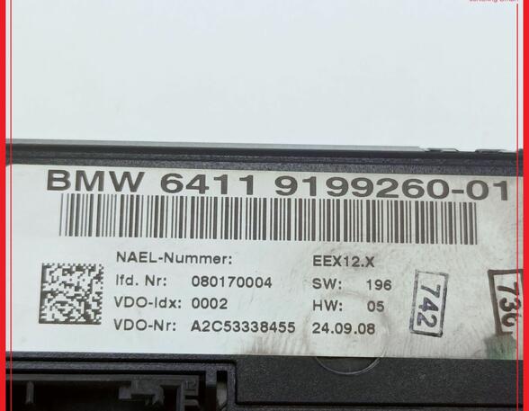 Air Conditioning Control Unit BMW 3er (E90)