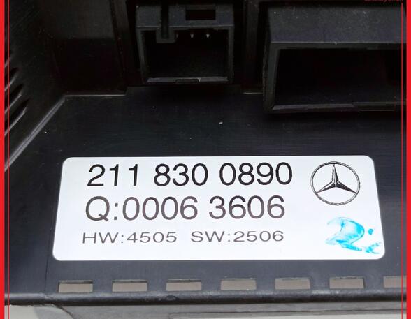 Bedieningselement airconditioning MERCEDES-BENZ E-Klasse T-Model (S211)