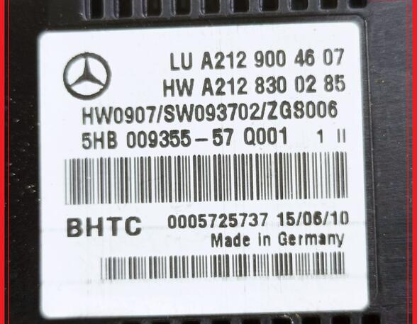 Bedieningselement airconditioning MERCEDES-BENZ E-Klasse T-Model (S212)