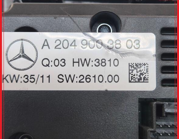 Bedieningselement airconditioning MERCEDES-BENZ C-CLASS T-Model (S204)