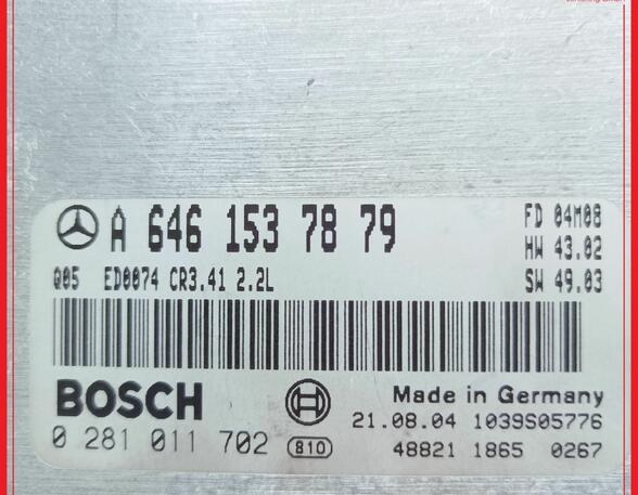 Engine Management Control Unit MERCEDES-BENZ E-Klasse T-Model (S211)