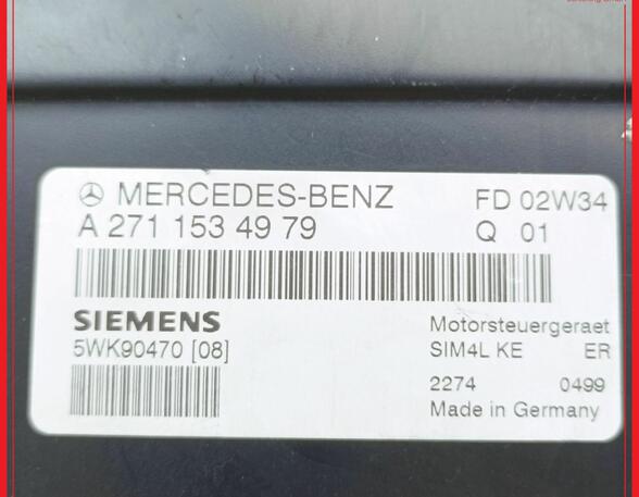 Engine Management Control Unit MERCEDES-BENZ C-Klasse T-Model (S203)