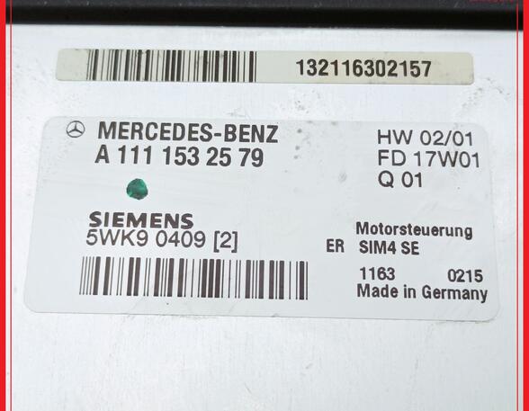 Regeleenheid motoregeling MERCEDES-BENZ C-Klasse (W203)