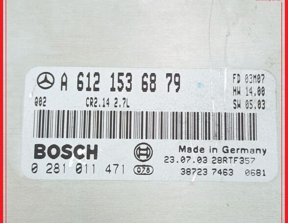 Engine Management Control Unit MERCEDES-BENZ C-Klasse T-Model (S203)