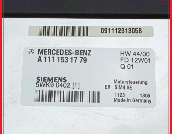 Regeleenheid motoregeling MERCEDES-BENZ C-Klasse T-Model (S203)