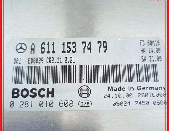 Steuergerät Motor SATZ MERCEDES BENZ C-KLASSE W203 C200 CDI 85 KW