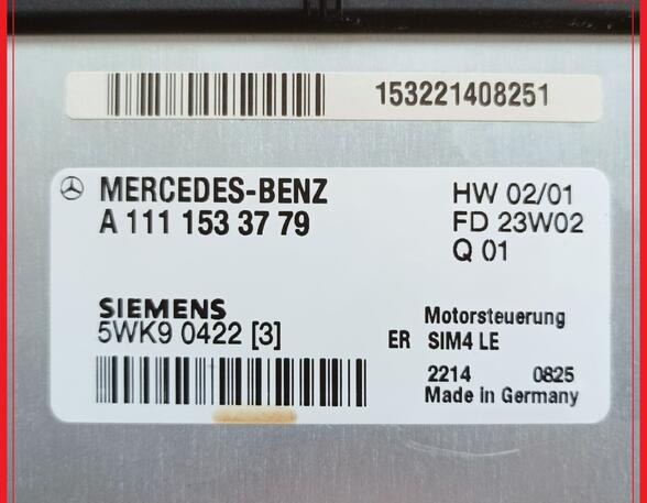Steuergerät Motor SATZ MERCEDES BENZ SLK R170 230 KOMPRESSOR 145 KW