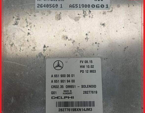 Steuergerät Motor SATZ MERCEDES SPRINTER 3-T KASTEN (906) 213 CDI 95 KW