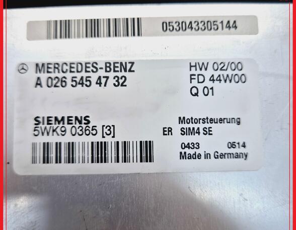 Regeleenheid motoregeling MERCEDES-BENZ C-CLASS (W203)