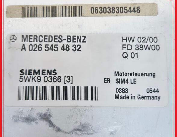 Control unit for engine MERCEDES-BENZ C-CLASS (W203)