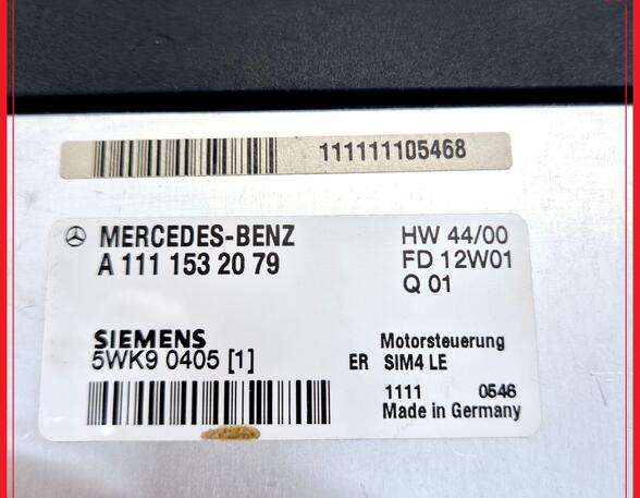 Control unit for engine MERCEDES-BENZ SLK (R170)