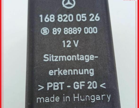 Relais Sitzmontageerkennung MERCEDES BENZ A-KLASSE W168 A190 92 KW