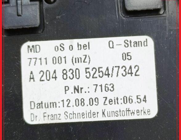 Lüftungsgitter Armaturenbrett Luftdüsse Mitte MERCEDES BENZ C-KLASSE KOMBI W204 C220 CDI 125 KW