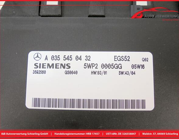 Control unit for gearbox MERCEDES-BENZ E-Klasse T-Model (S211)