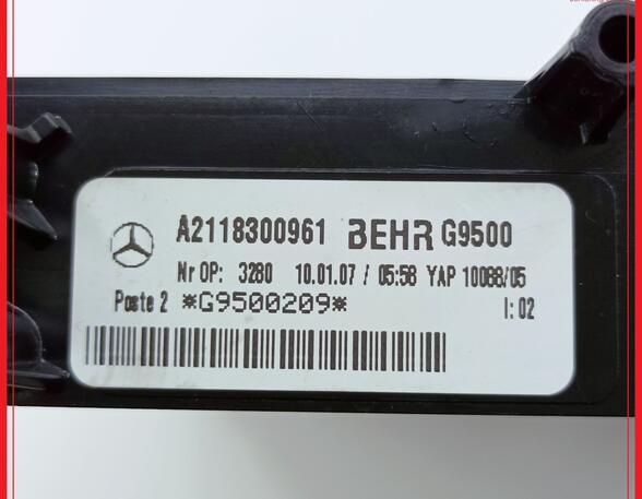 Auxilary heating MERCEDES-BENZ E-CLASS (W211)