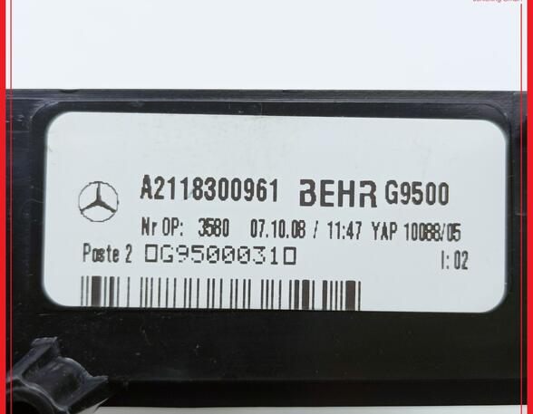 Auxilary heating MERCEDES-BENZ E-CLASS T-Model (S211)