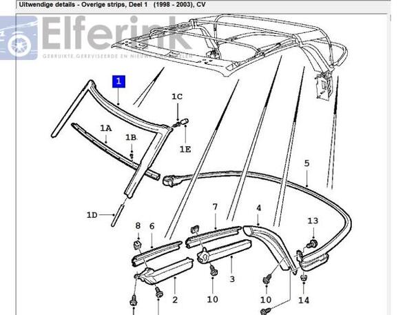 Schubstrebe Saab 9-3 Cabriolet YS3D 5184411 P4884863