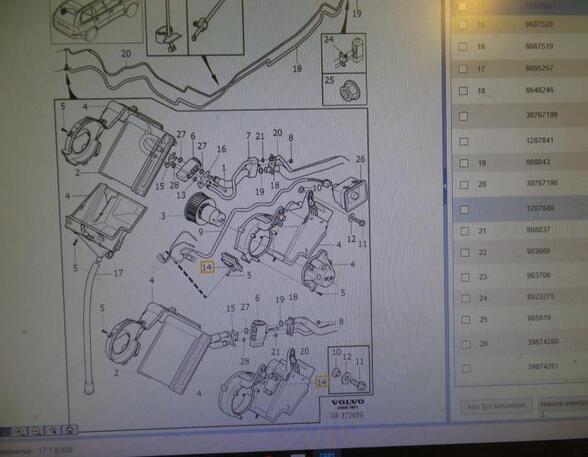 Weerstand interieurventilatie VOLVO XC90 I (275)