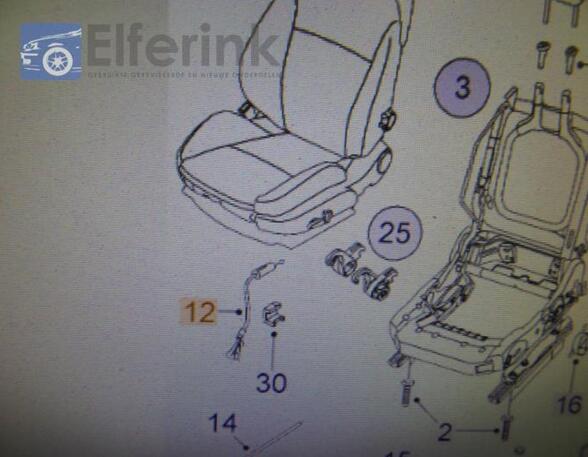 Sitzverstellung Schalter von einem Saab 9-3 03-