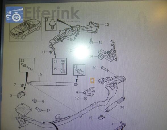 Roof switch VOLVO C70 II Convertible (542)