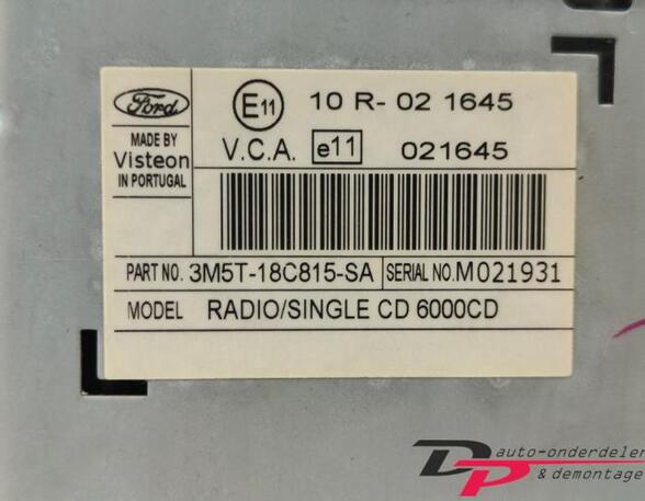 CD-Radio FORD Focus C-Max (--), FORD C-Max (DM2), FORD Kuga I (--), FORD Kuga II (DM2)