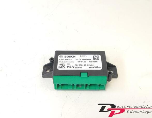 Control unit for parking support PEUGEOT PARTNER Box Body/MPV