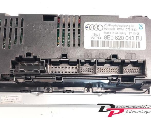 Heizungsbetätigung (Konsole) Audi A4 Avant 8E, B7 8E0820043BJ P17875863