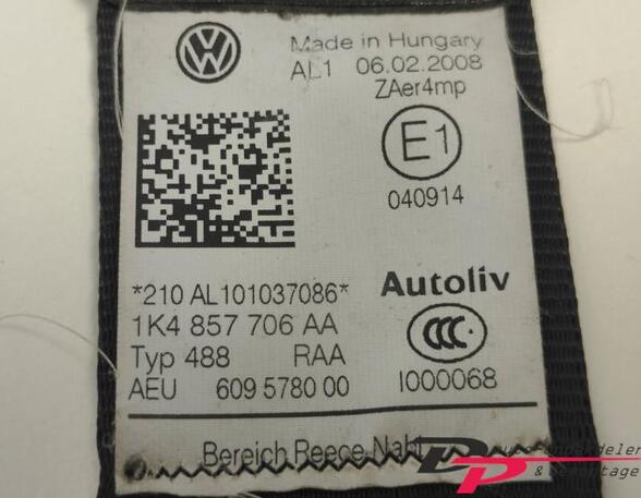 Safety Belts VW Golf V (1K1), VW Golf VI (5K1)