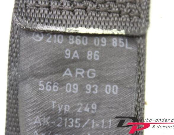 Safety Belts MERCEDES-BENZ E-CLASS T-Model (S210)