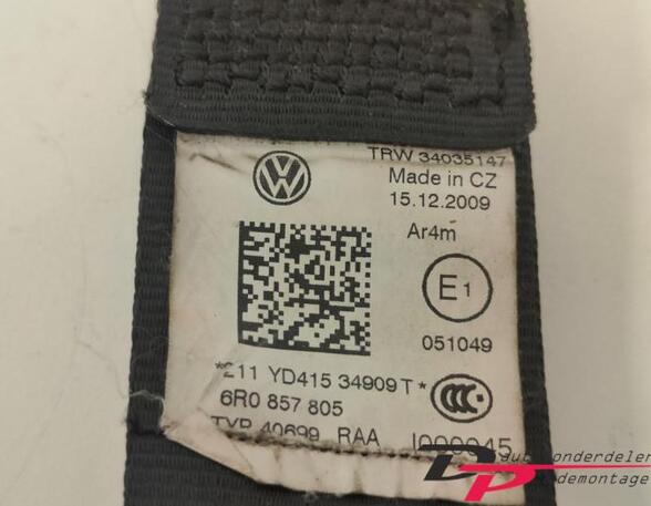 Safety Belts VW POLO (6R1, 6C1), VW POLO Van (6R)