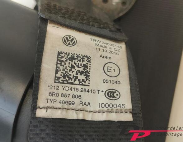 Safety Belts VW POLO (6R1, 6C1), VW POLO Van (6R)