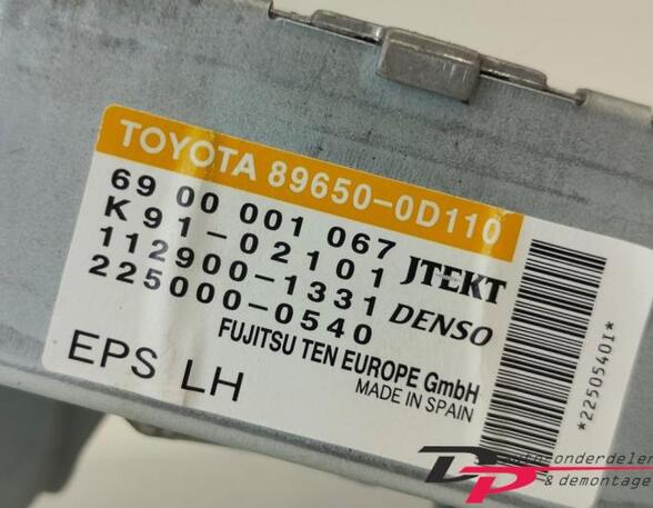 Control unit for power steering TOYOTA YARIS (_P9_)