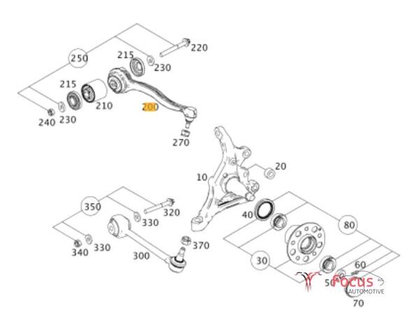 Track Control Arm MERCEDES-BENZ C-CLASS (W204)