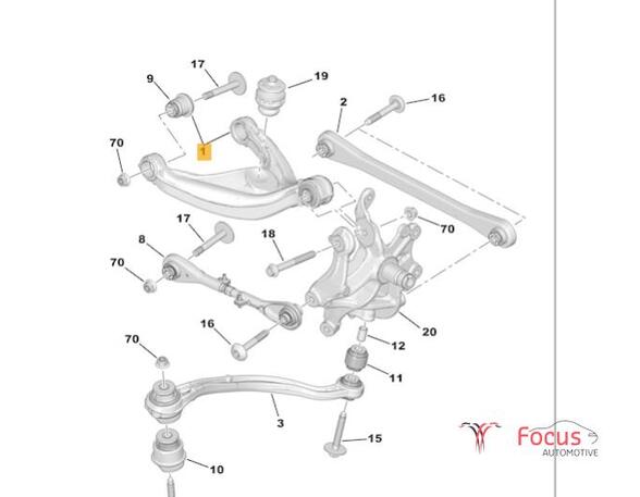 Track Control Arm PEUGEOT 508 SW I (8E_)