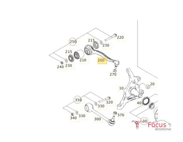 Querlenker rechts vorne Mercedes-Benz C-Klasse W204 A2043304411 P19444676