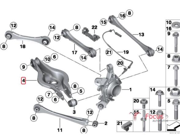 Track Control Arm BMW 3 Touring (F31), BMW 3 Touring Van (G21), BMW 3 Touring Van (F31)