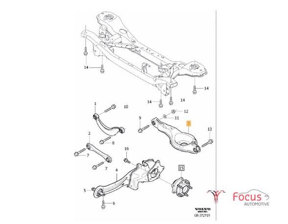 Track Control Arm VOLVO V40 Hatchback (525, 526), VOLVO V40 Cross Country (526)