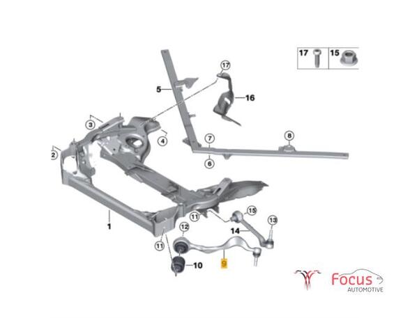 Querlenker rechts vorne BMW 3er E90 31122405862 P13045805