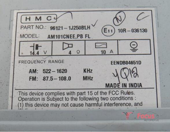 CD-Radio HYUNDAI i20 (PB, PBT)