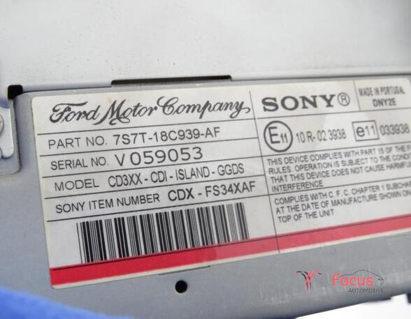 CD-Radio Ford Mondeo IV Turnier BA7 7S7T18C939AF P19502983