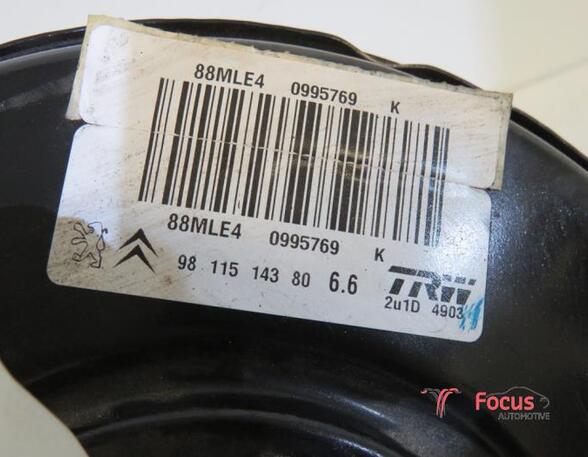 Brake Booster PEUGEOT 208 I (CA_, CC_), CITROËN C3 II (SC_), CITROËN C3 III (SX)