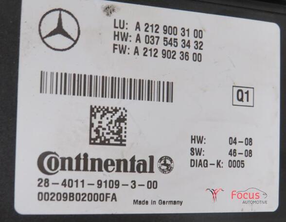 Regeleenheid park distance control MERCEDES-BENZ E-Klasse (W212)