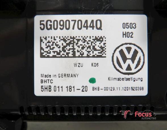 Heating & Ventilation Control Assembly VW Golf VII (5G1, BE1, BE2, BQ1)